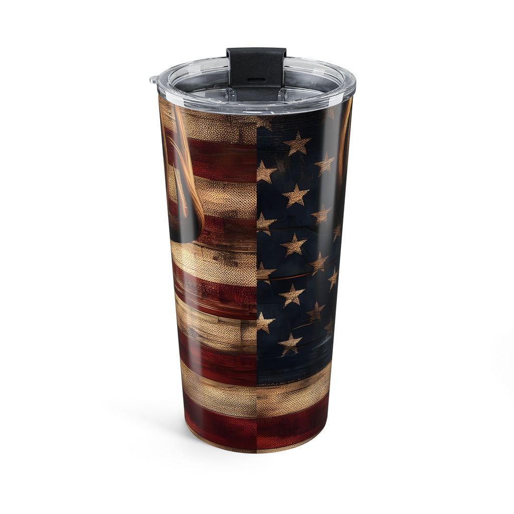 Patriotic Deer Design Tumbler 20oz – Perfect for Outdoor Enthusiasts
