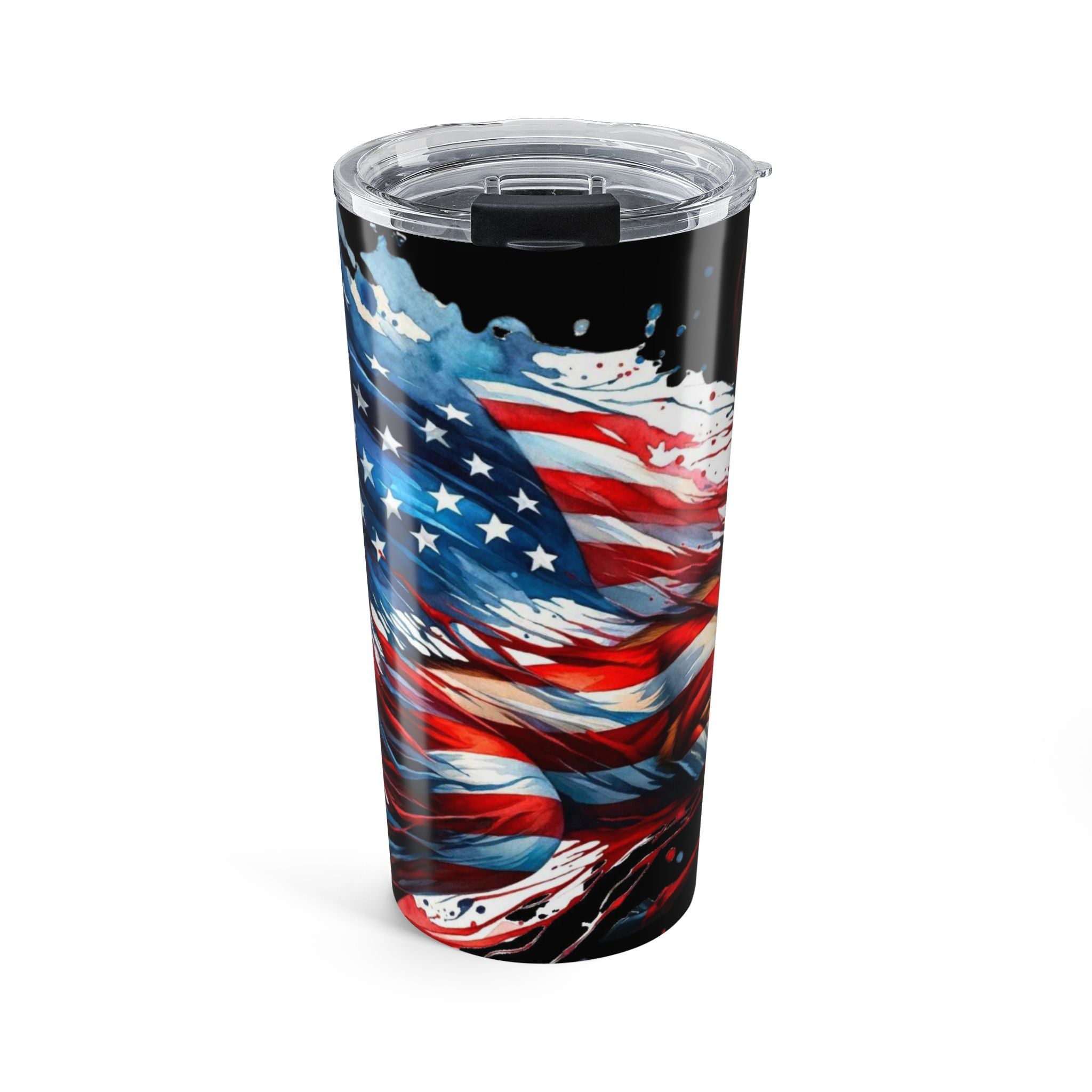 20oz Patriotic Buck/American Flag Stainless Steel Tumbler - USA Travel Cup