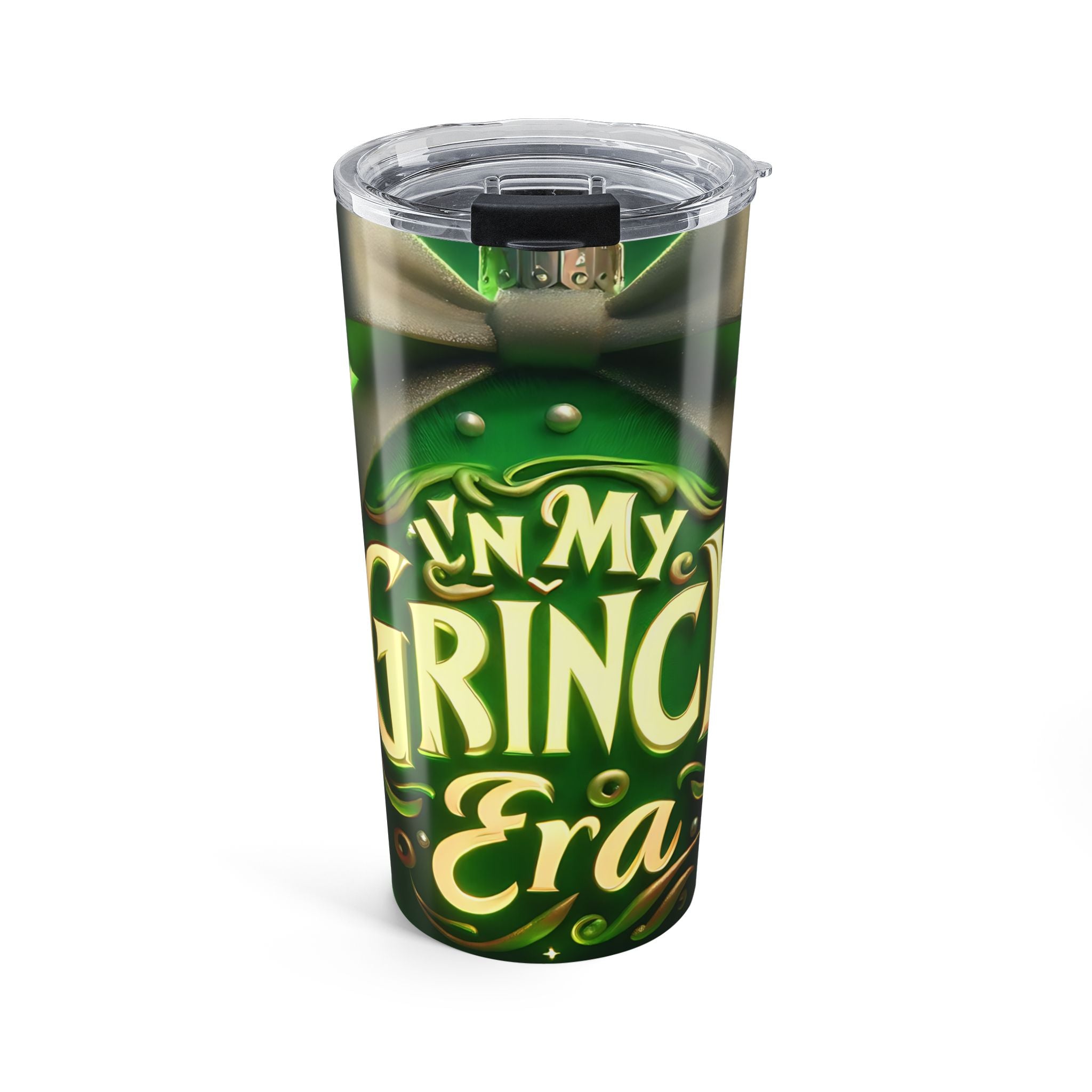 Festive Christmas Tumbler 20oz - 'In My Grinch Era'