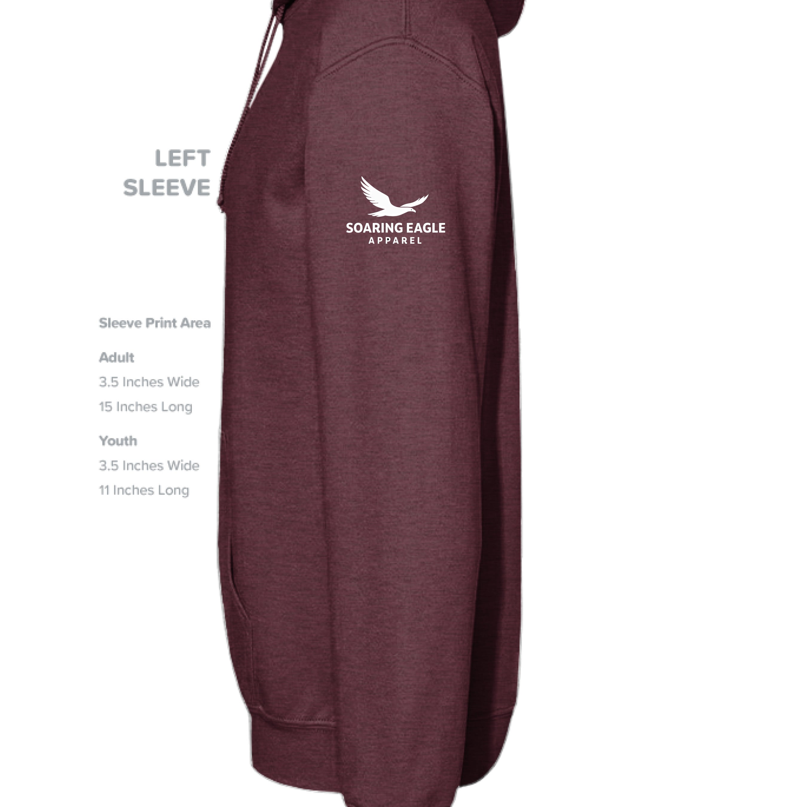 Maroon Heather - SLEEVE_LEFT