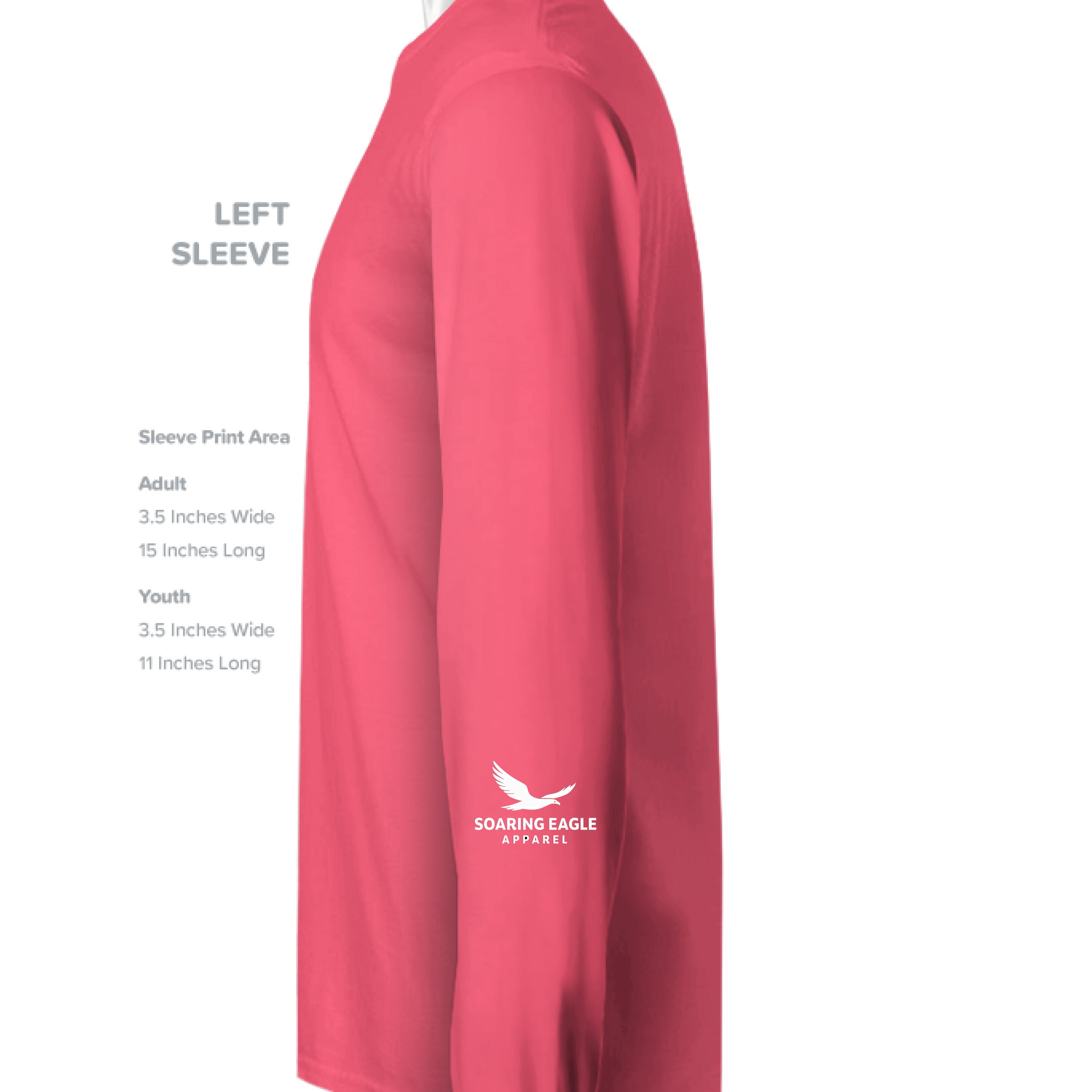 Hot Coral - SLEEVE_LEFT