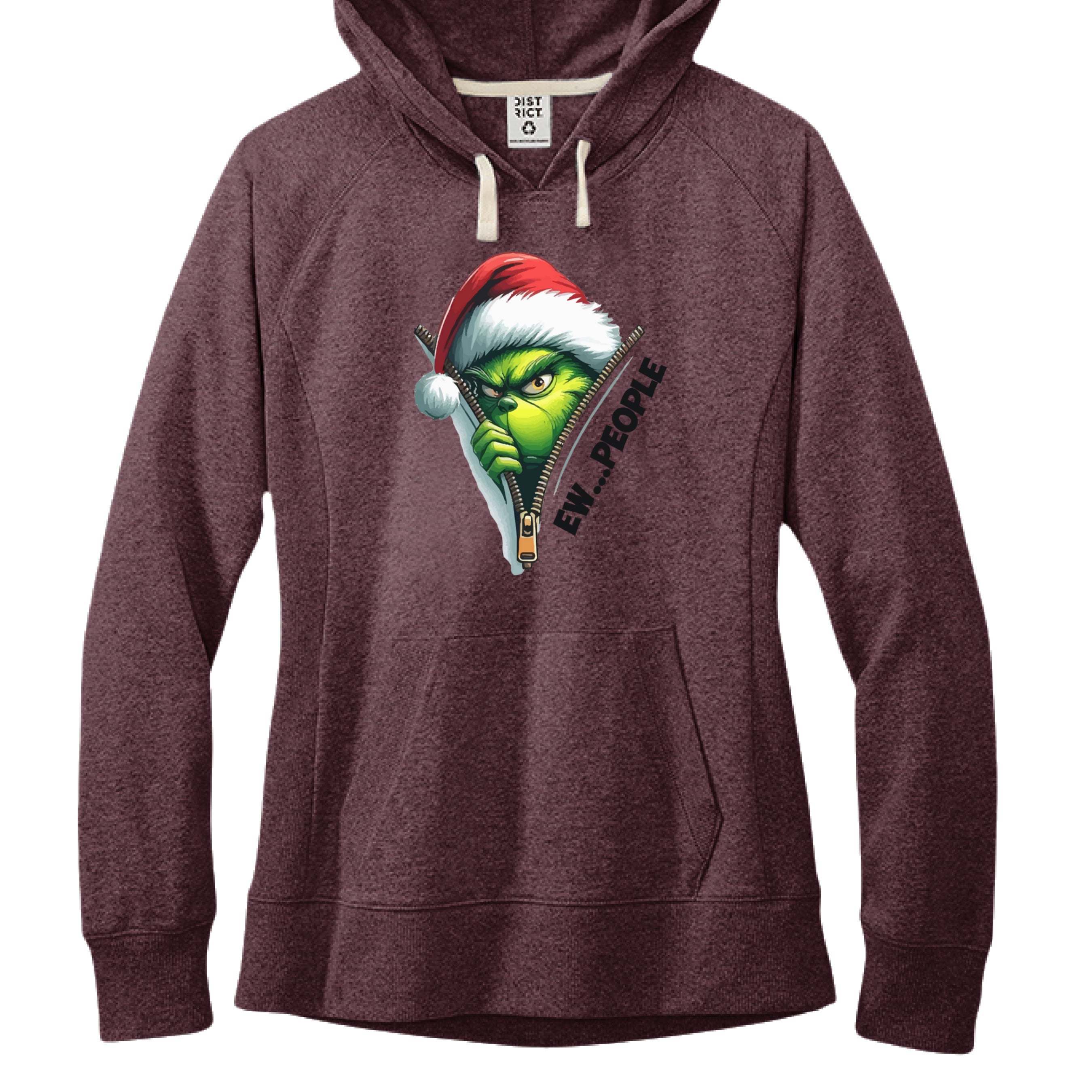 Maroon Heather - FRONT