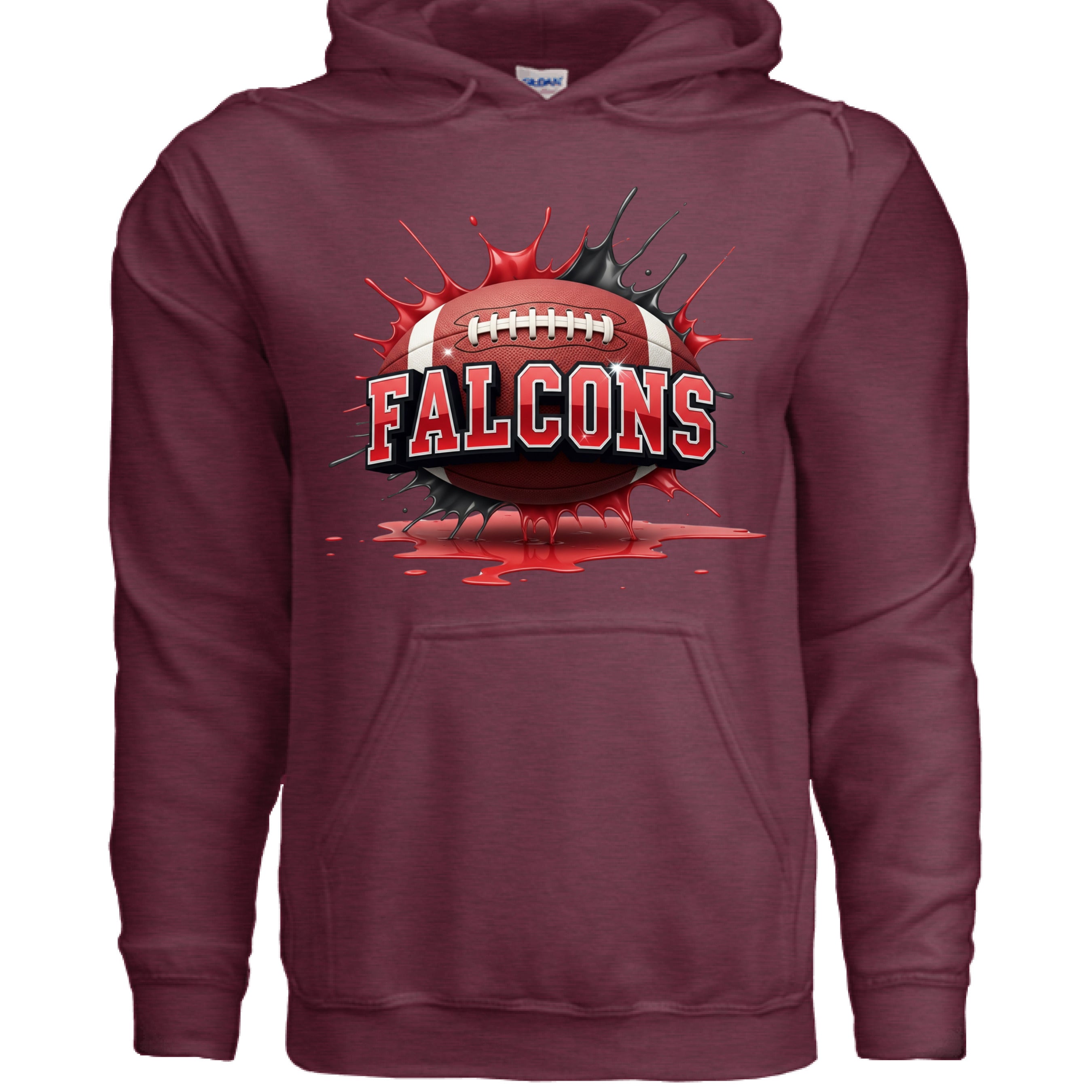 Heather Sport Dark Maroon - FRONT